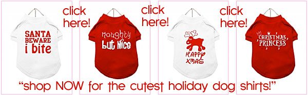 holiday dog shirts