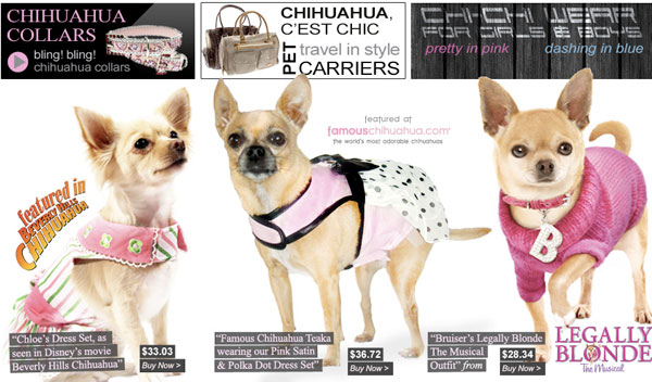 check out our spring clearance on chihuahua dog clothing! stock up for next year with quality items for small dogs!