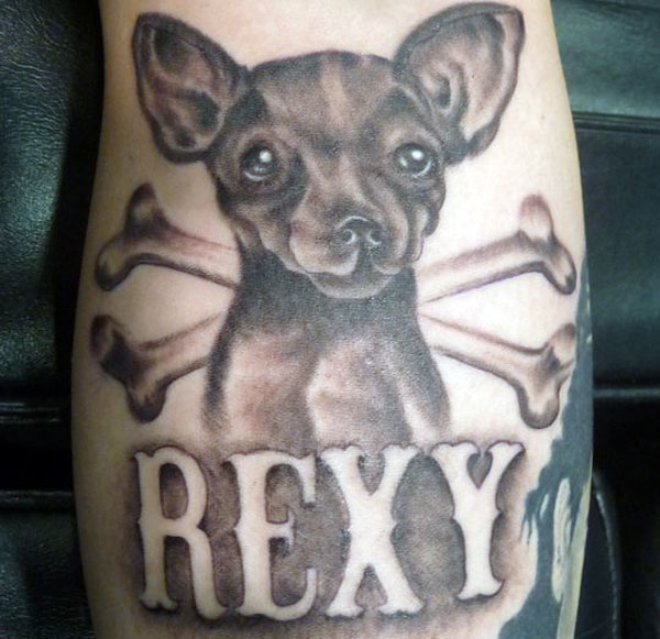 brittney's spectacular rexy tattoo!