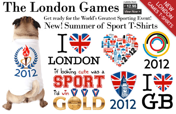 london 2012 olympic games dog shirts at the famous chihuahua store!