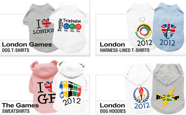 click here to view our fabulous selection of olympic games dog shirts!