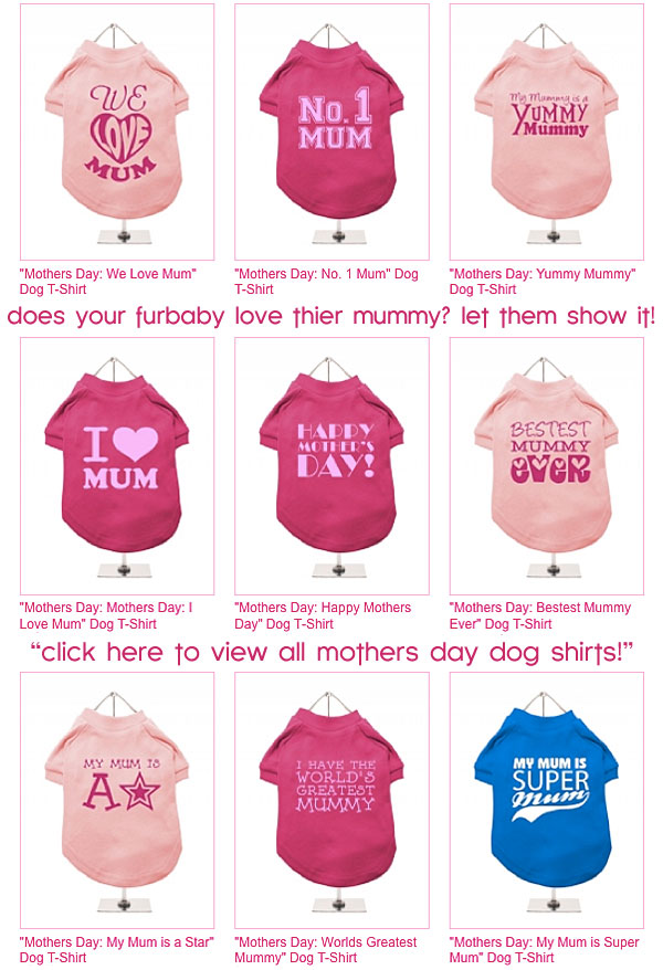 mothers day dog shirts