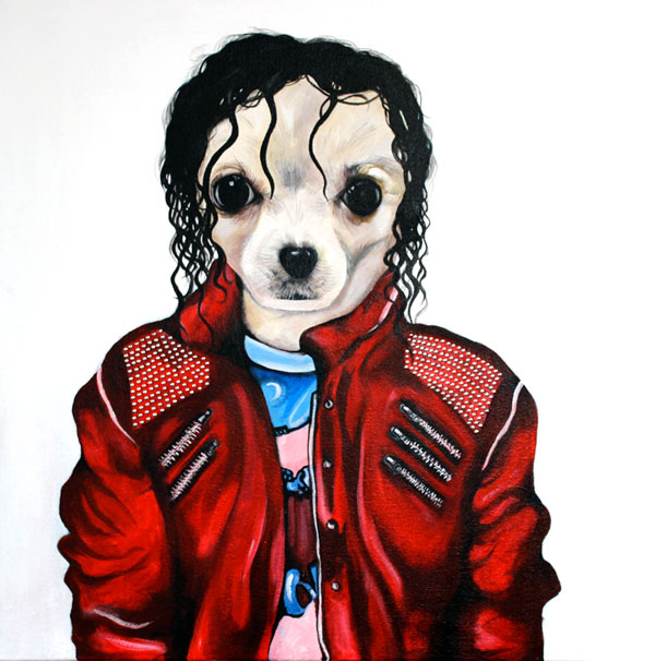 michael jackson chihuahua portrait