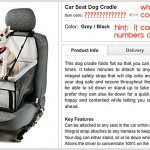 car seat dog cradel
