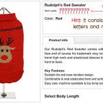 rudolf dogsweater