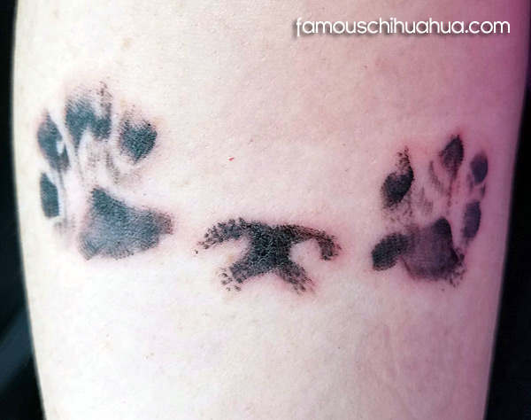dog paws tattoo