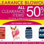 dog clothes clearance blowout sale