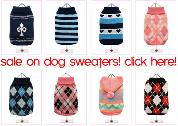 sale knitted spring dog sweaters