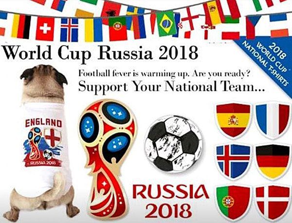 world cup russsia 2018 soccer dog shirts